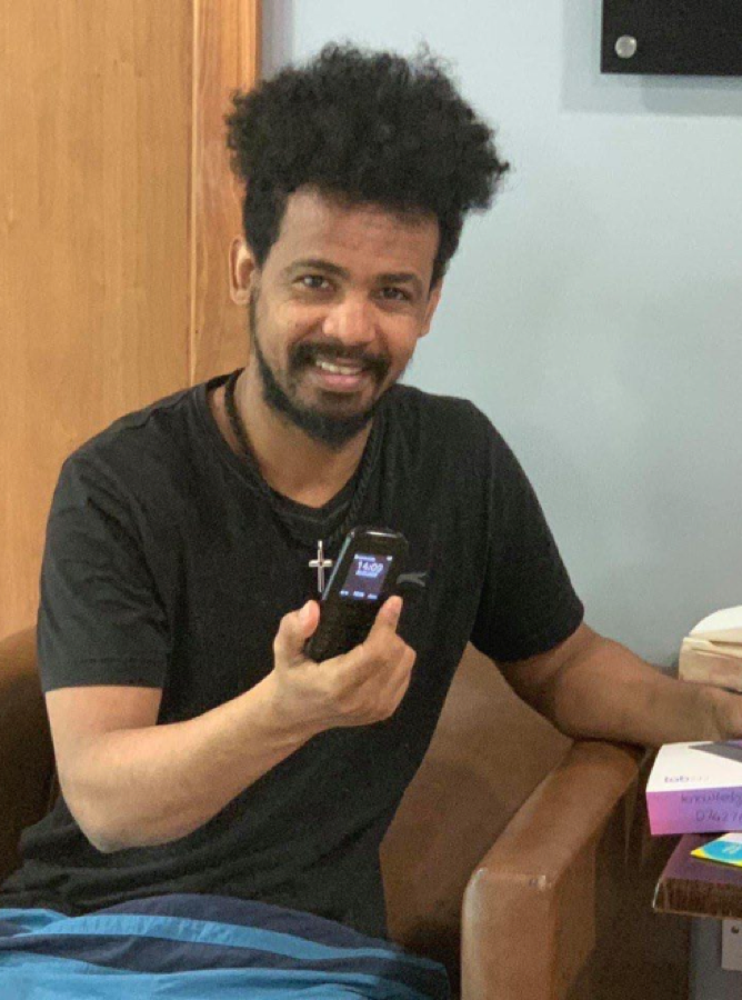 A learner with a donated device